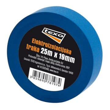 TEXO IZOLIR TRAKA PLAVA 19mmX25M