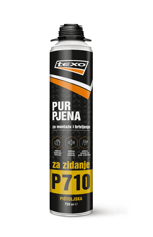TEXO PU PJENA ZA ZIDANJE 750ML