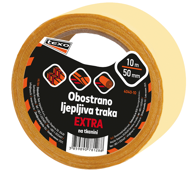 TEXO OBOSTR.LJEP.TRAKA 10M EXTRA NA TKAN INI
