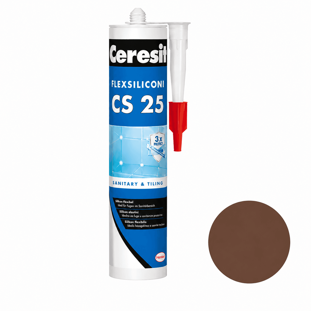 CERESIT CS25TP chocolate SAN.SILIKON 280ml