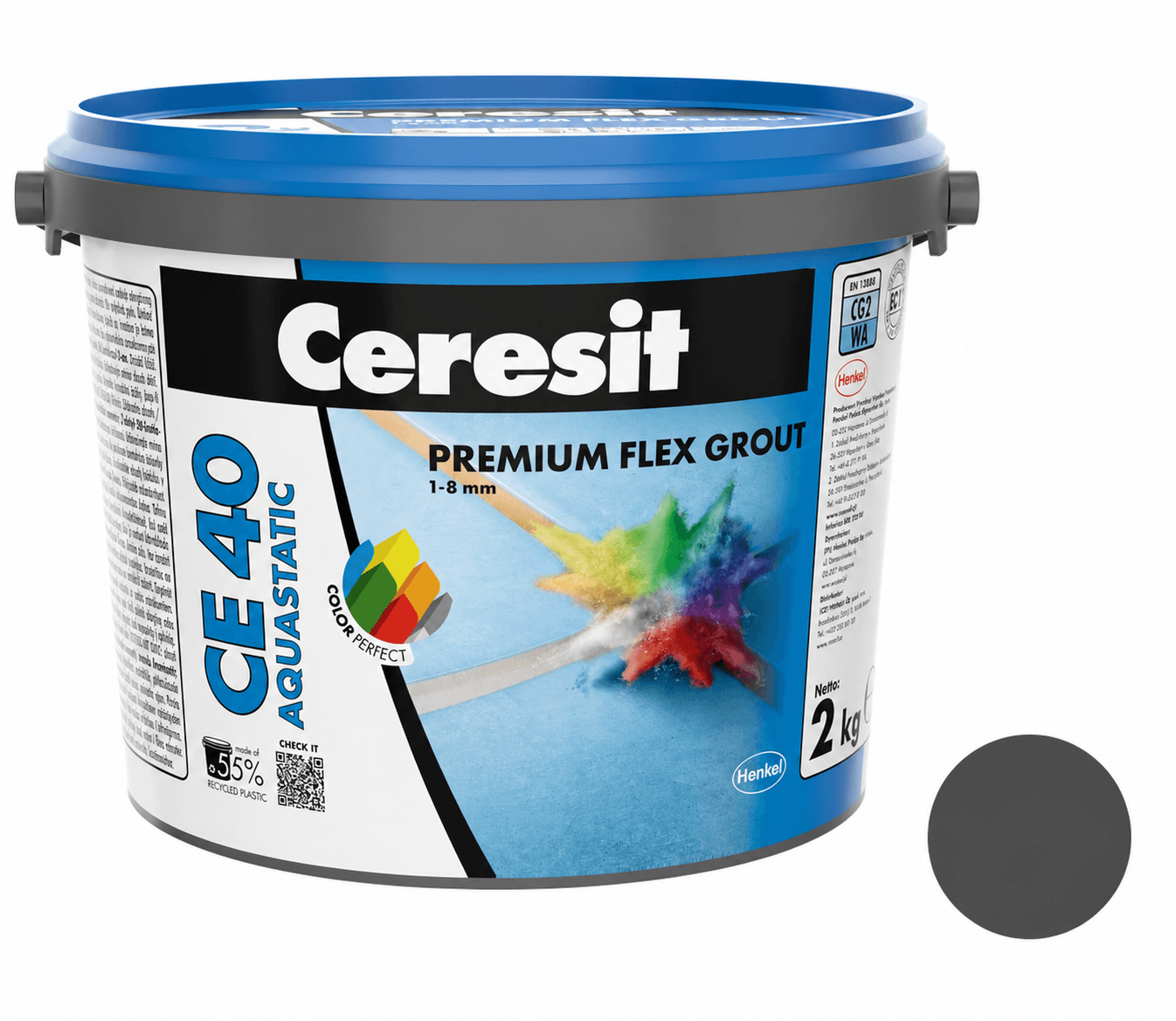 CERESIT CE40 graphite 5KG fug masa