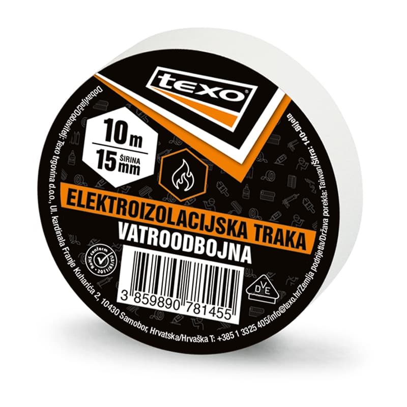 TEXO IZOLIR TRAKA BIJELA 15mmX10M
