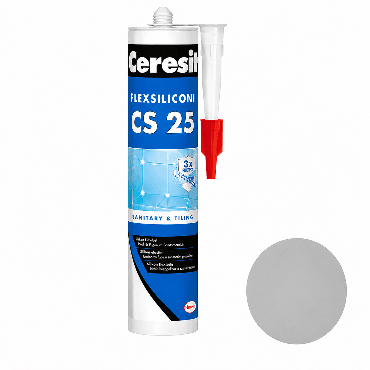 CERESIT CS25TP silver SAN.SILIKON 280ml