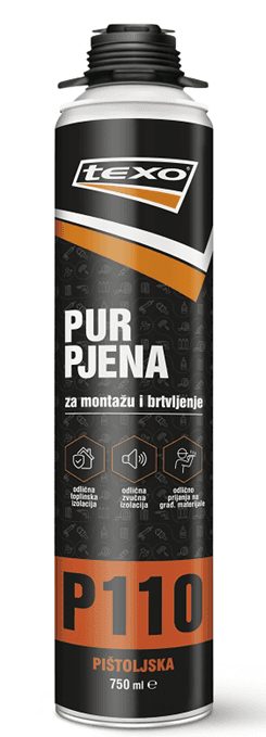 TEXO PU PJENA PIŠTOLJSKA P110 750ML